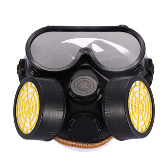 Industrial Gas Chemical Anti-Dust Paint Respirator Mask Glasses Goggles Set
