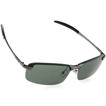 UV400 Polarized Glasses Outdoor Sports Driving Sunglasses Green+Grey Frame OS389-SZ