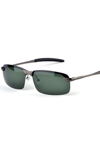 Shuning Men&#039;s Polarized 100%UV400 HD Night Vision Driving Glasses Aviator Sunglasses