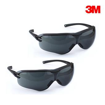ชุดคู่ 3M แว่นตานิรภัยรุ่น Virtua Sport Asian Fit เลนส์โพลีคาร์โบเนต กันฝ้า กันกระแทก (สีดำ) 2 ชิ้น