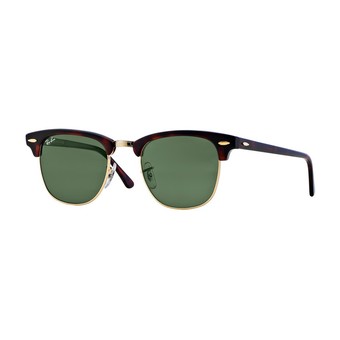 Ray-Ban แว่นกันแดด รุ่น Clubmaster RB3016 - Mock Tortoise/ Arista (W0366) Size 51 Crystal Green