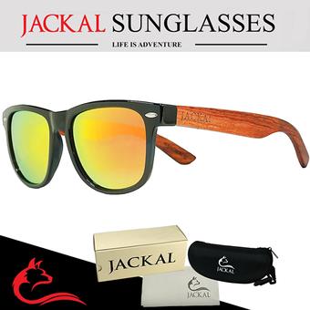 JACKAL แว่นกันแดดขาไม้ Jackal Semi-Wooden Sunglasses รุ่น Traveller TL010P