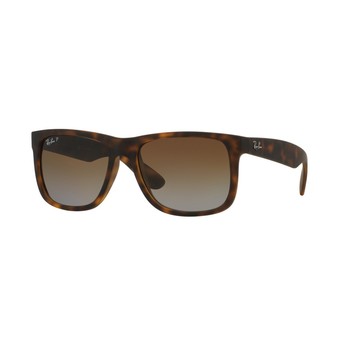 Ray-Ban แว่นกันแดด รุ่น Justin RB4165F - Havana Rubber (865/T5) Size 55 Polar Brown Gradient