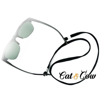 Cat &amp; Cow รุ่น LC90-B,, #สายคล้องแว่นตา Eyewear Retainer สีดำ