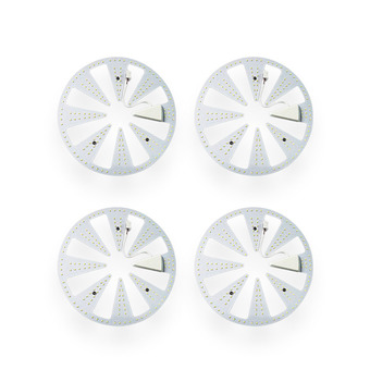 Lighttrio หลอดไฟแอลอีดี (4ชิ้น) LEDเพดานแบบกลมสำหรับเปลี่ยนโคมซาลาเปาเดิม Daylight 24วัตต์