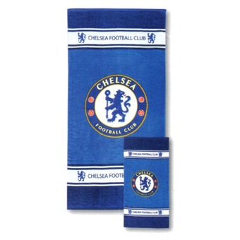 Tulip ชุดผ้าขนหนู เช็ดตัว+เช็ดหัว ลายฟุตบอล เชลซี Chelsea (สองชิ้น)