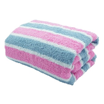 Chapeau ผ้าเช็ดตัว ขนาด 30 x 60 นิ้ว - สีชมพู/เทา