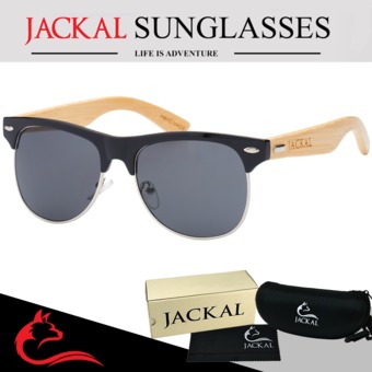 JACKAL แว่นกันแดดขาไม้ Jackal Semi-Wooden Sunglasses รุ่น Morgan MR001