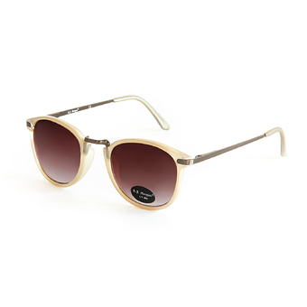 AJ Morgan Castro Sunglasses Gold, Brown Lens แว่นกันแดด สีครีม เลนส์ชา