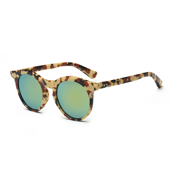 Sunglasses Women Polarized Oval Sun Glasses Gold Color Brand Design