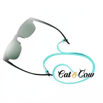 Cat &amp; Cow รุ่น LC90-LB, #สายคล้องแว่นตา Eyewear Retainer สีฟ้า