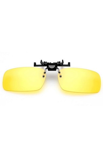 Night Vision Clipon Lens Driving Glasses Yellow