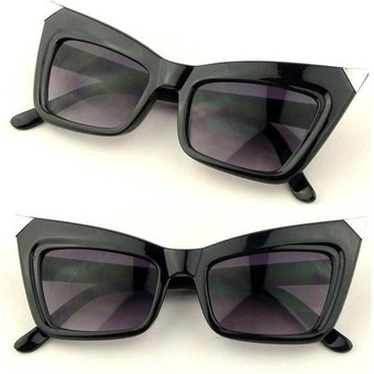 Brand New Retro Designer Inspired Girl Cat Eye Sharp High Pointed Sunglasses