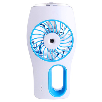 Water Supply Beauty Replenishment Fan พัดลมไอน้ำแฟชั่นแบบพกพา (สีฟ้า)