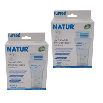 Natur ถุงเก็บน้ำนม แพ็ค 50 ชิ้น (2 แพ็ค )