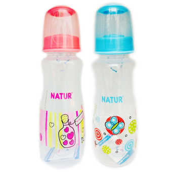 Natur ขวดนมสตรีมไลน์ รุ่น 80031 8 ออนซ์ 2 ขวด