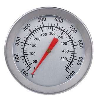 Bakeware F/C 2" Stainles2PCS Steel BBQ Smoker Pit Grill Bimetallic Thermometer Temp Gauge with Dual Gage 500 Degree Cooking Tools - Intl"