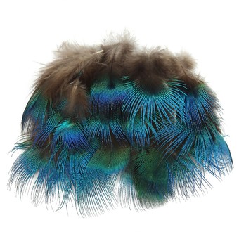 Beautiful rooster tail pheasant neck feathers 6-8inch 5 Colors 20pcs/Set Crafts NO.O8