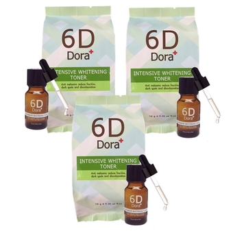 6D Dora+ Intensive Whitening Toner (6D Dora+โทนเนอร์สลายฝ้า กระ) 3ขวด
