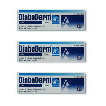 Diabederm ครีมทาผิวแห้ง Urea Cream 20% 35 gm. x 3 ชิ้น