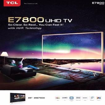 TCL LED 2D 4K Android Smart TV 65&quot; รุ่น 65E7800 แถมสาย HDMI 2 เส้น มูลค่า 980 บาท(Black)&quot;