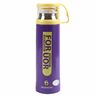 FOFO กระติกน้ำสุญญากาศ เก็บอุณหภูมิ รุ่น ฝาแก้วน้ำ 500 ml - สีม่วง