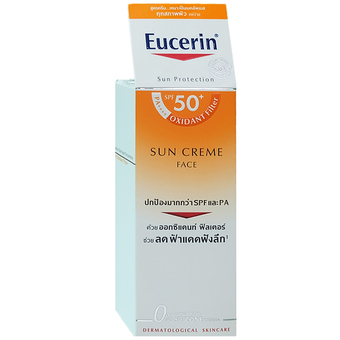 Eucerin sun creme face SPF 50+ ยูเซอริน ซัน ครีม เฟซ เอสพีเอฟ 50 ml (1 ขวด)