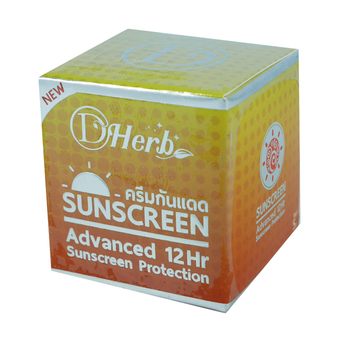 D Herb Sunscreen Advanced 12 Hr. SPF50 PA+++ ดี เฮิร์บ ครีมกันแดดเนื้อมูส ใยไหม ควบคุมความมัน 12 ช.ม. ขนาด 5 กรัม จำนวน 1 กระปุก