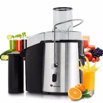 Getservice เครื่องคั้นน้ำผักและผลไม้ เครื่องแยกกากไฟฟ้า Fruit Extractor Deluxe ความจุ 2 ลิตร รุ่น DLJ-80A สีเงิน(Black)