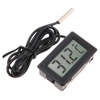 Digital LCD Thermometer for Fish Tank Refrigerator Fridge Freezer Black