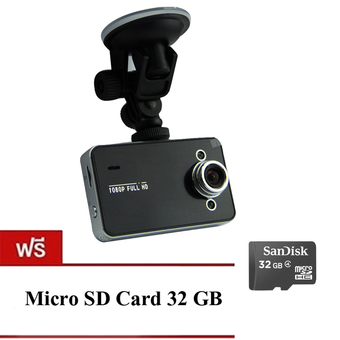 Camera good itกล้องติดรถยนต์HD Portable FULL HD1080 รุ่น K6000 (สีดำ) ฟรีMemory Card 32 GBs