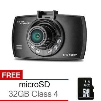 wonderful กล้องติดรถยนต์ HD DVR รุ่น G30C (สีดำ) แถมฟรี microSD 32GB