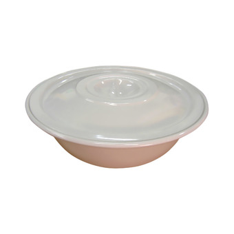 Superware Flowerware ชามซุปพร้อมฝาปิดขนาด 7.5 นิ้ว (สีครีมขาว)