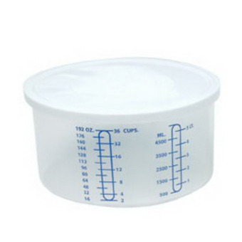REANGWA STANDARD กล่องใสเก็บข้าวสารเก็บของเหลวทรงกลม สเกล (สีน้ำเงิน)