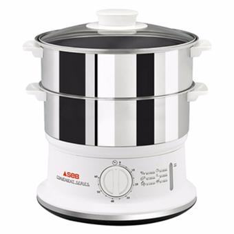 หม้อนึ่งสแตนเลส 2 ชั้น TEFAL รุ่น VC1451 ขนาด 6 ลิตร สีเงิน-ขาว