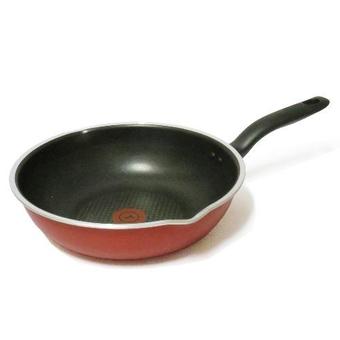 กระทะเคลือบไทเทเนียม Tefal Pure Chef Titanium deep surface Frypan 28 cm C6176614 (Red)