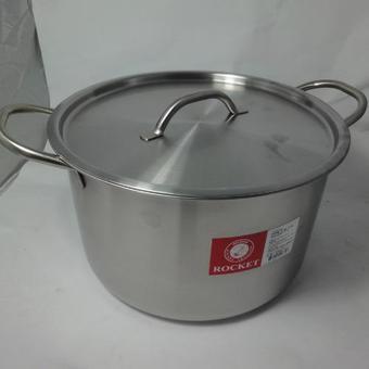 Rocket หม้อสตูว์สเตนเลสตื้น ขนาด 30 ซม(Silver)