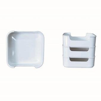 SB MELAMINE WARE กะบะสุกี้ 5.5 นิ้ว จำนวน 12 ใบ (สีขาวแจแปน)