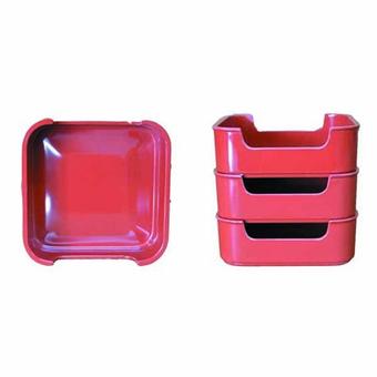 SB MELAMINE WARE กะบะสุกี้ 4.5 นิ้ว จำนวน 12 ใบ (สีแดงแจแปน)