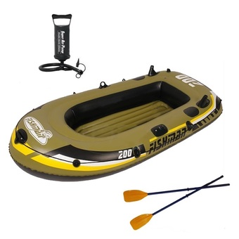 Fishman เรือยางสูบลม 2-3 ที่นั่ง รุ่น F200 ( สีเขียวมะกอก )