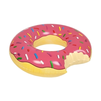 S F ห่วงยางเล่นน้ำ ห่วงยางแฟนซี โดนัส Donut Pool Float (สีชมพู)