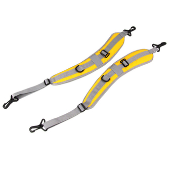 RIS Pair Waterproof Kayaking Canoeing Damping Skidproof Shoulder Strap Belt Cushion Pad for Dry Bag Pouch Yellow