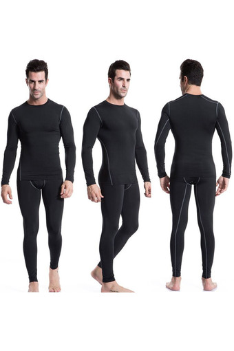 Men&#039;s Sports Apparel Long Sleeve T-shirt Pants Suits Fitness Basketball Football Tops Compression Wear Tights Breathable+Quick-Drying Yoga T-shirt Trousers Fitness Clothes Training Wear (Intl)
