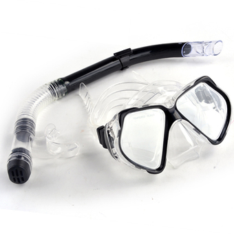 Toprank Silicone Diving Mask Snorkel Glasses Set Swimming Pool Equipment