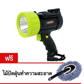 KLASS ไฟฉาย SUPER BRIGHT หลอด LED ไร้สาย TL-1278 (ดำ) แถมฟรี ไม้ปัดฝุ่นทำความสะอาด