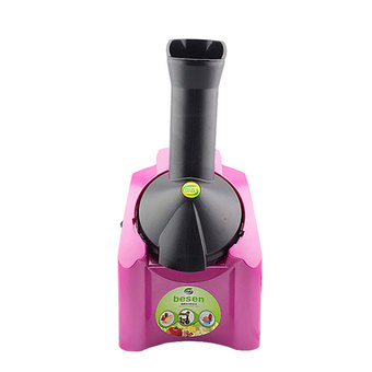 GetZhop เครื่องทำไอศครีม &amp; โยเกิร์ตและผลไม้ Fruit ice cream Maker Besen - (Pink)