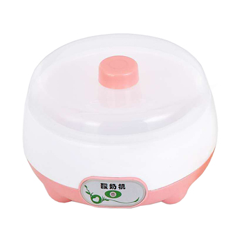 BEST HS Yogurt machine เครื่องทำโยเกิร์ต Portable Automatic Fruit Yogurt Maker Plastic liner HS-002 Pink