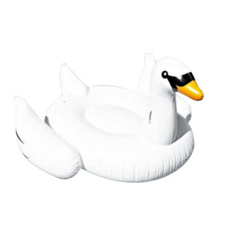 HOT 59” Summer Swimming Pool Kids Giant Rideable Swan Inflatable Float Toy
