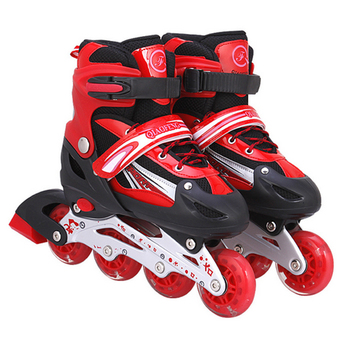 Tmall รองเท้าสเก็ต โรลเลอร์เบลด Roller Blade Skate รุ่น S=27-32 M=33-37 L= 38-41 (Red)