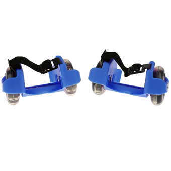 Flashing Roller ล้อสเก็ตติดรองเท้าพร้อมไฟ LED รุ่น HJ-A16 - สีน้ำเงิน
